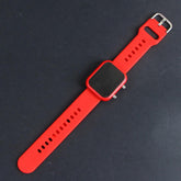 Red Digital LED Wrist Watch Metal Case For Men & Women